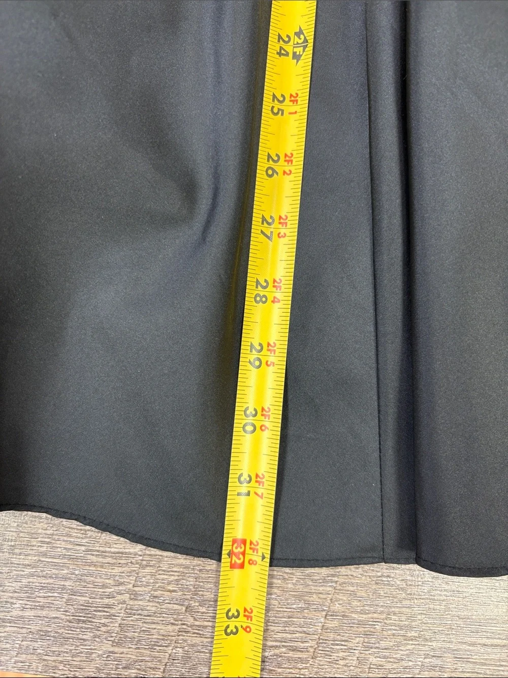 Onyx Nite Black A-Line Tea Length Formal Skirt with Tulle Lining Size M